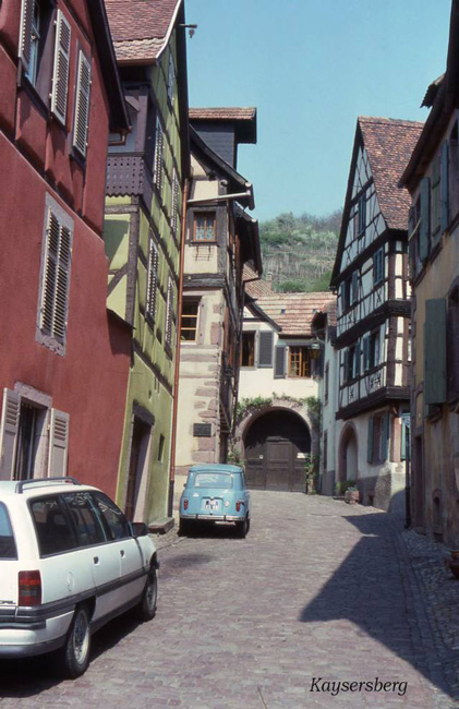 a street in Kaysersberg