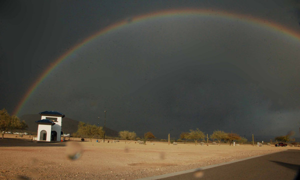 a winter rainbow