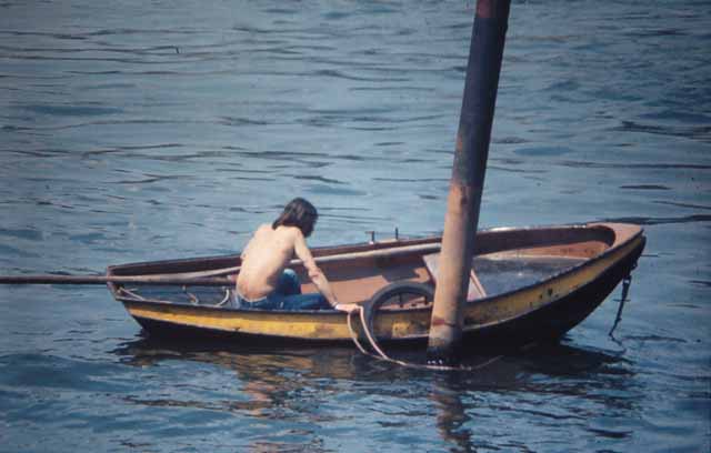 man in boat