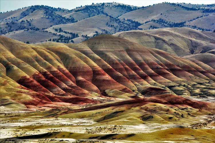 colored hills
