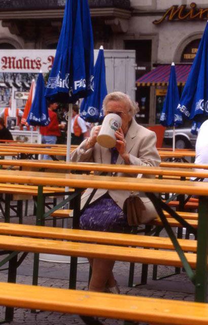 Granny Guzzler at beer fest