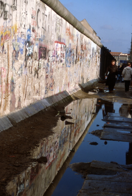 The wall in February of 1990