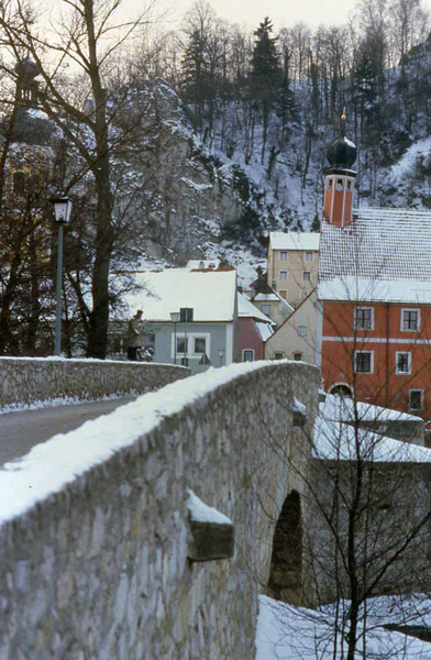 a wintry town in northern bavaria