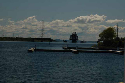 the swingbridge at Little Current