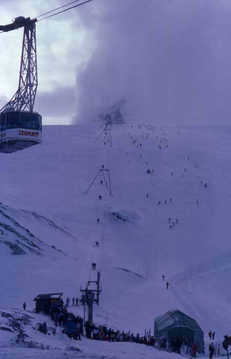 Zermatt skiers