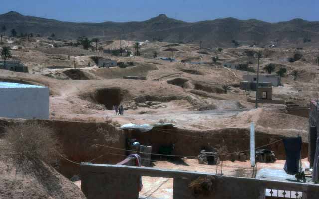 cave-dwellings in Matmata