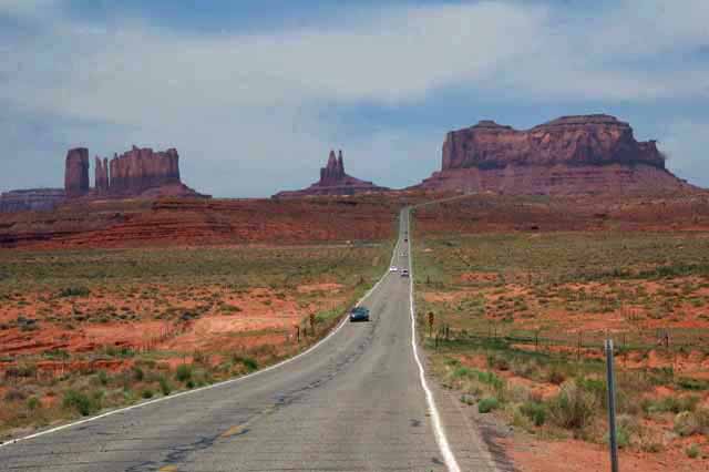 Highway 163 entering from Utah