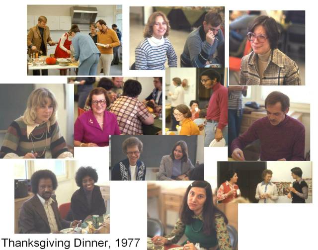 Thanksgiving dinner, 1977