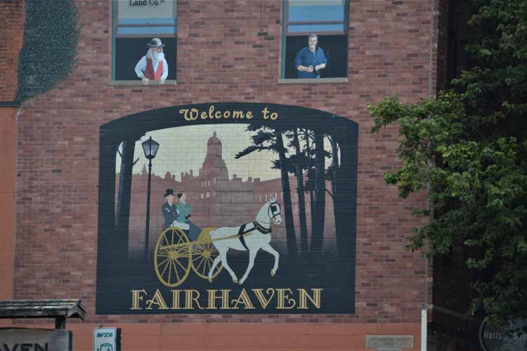 fairhaven welcome sign