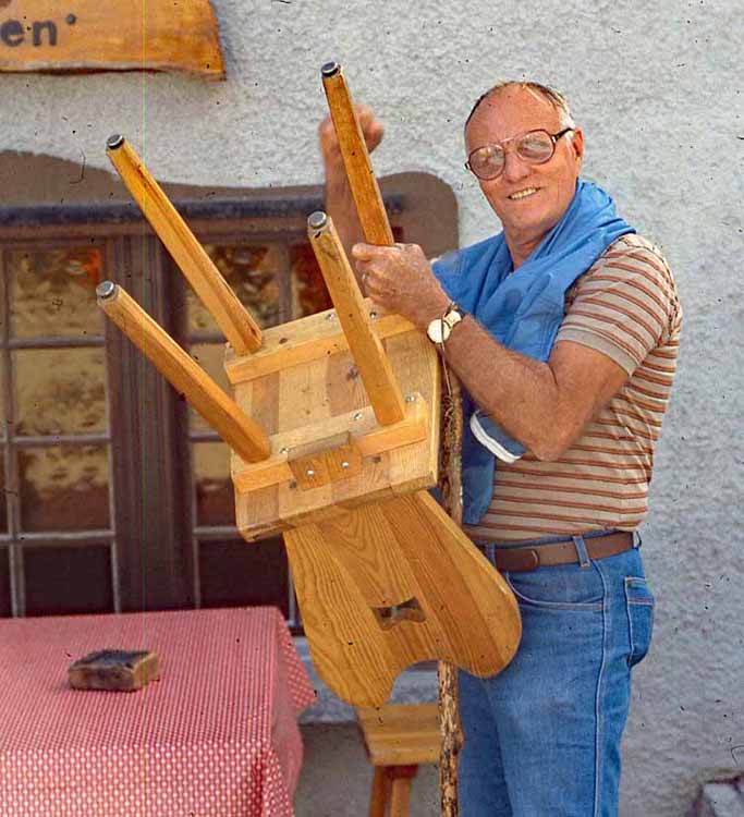 daddy with chair