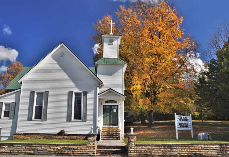 white church