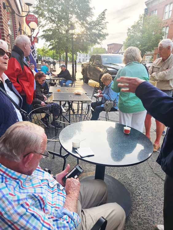 an ice cream stop